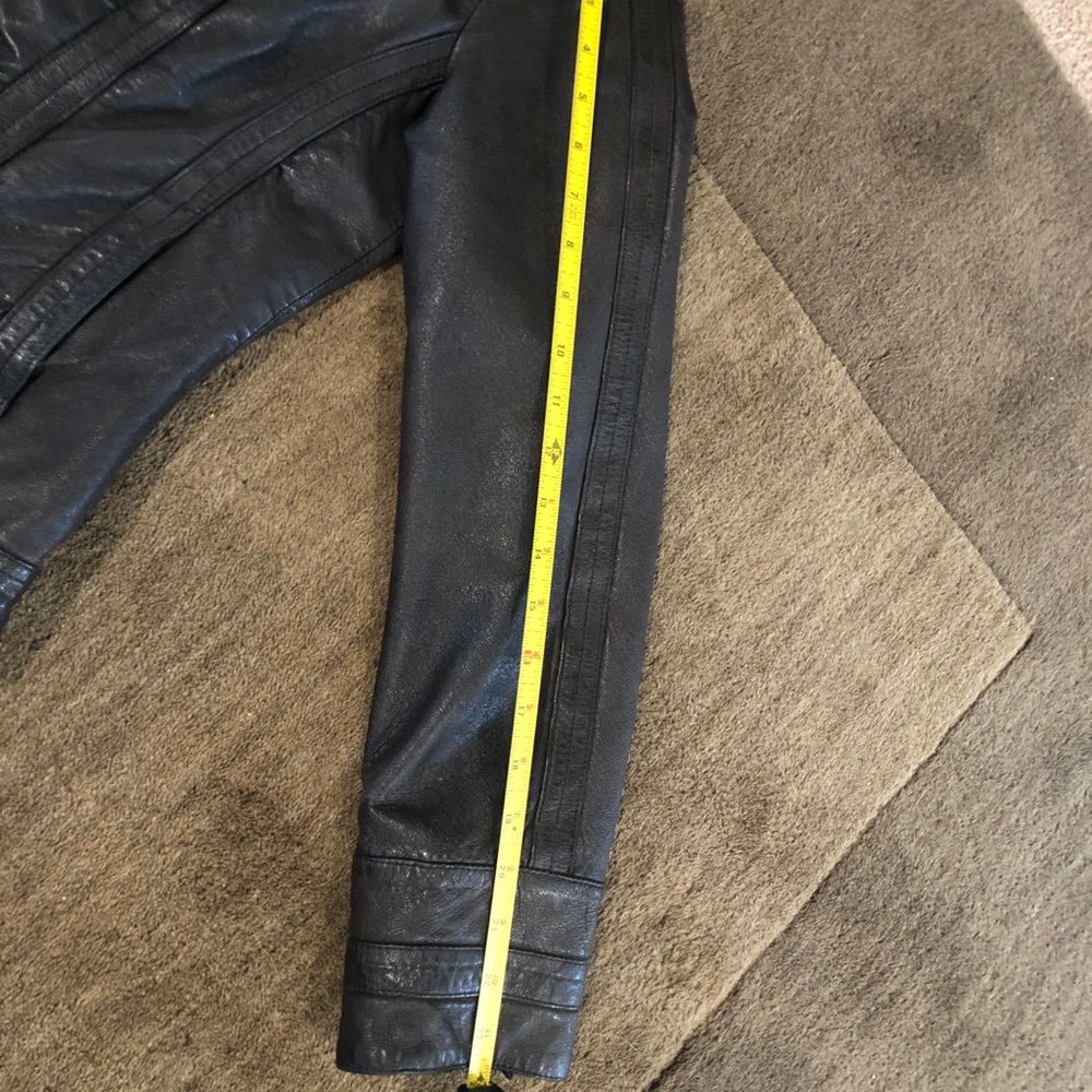 Black Rivet Leather Jacket - Picture 11 of 12